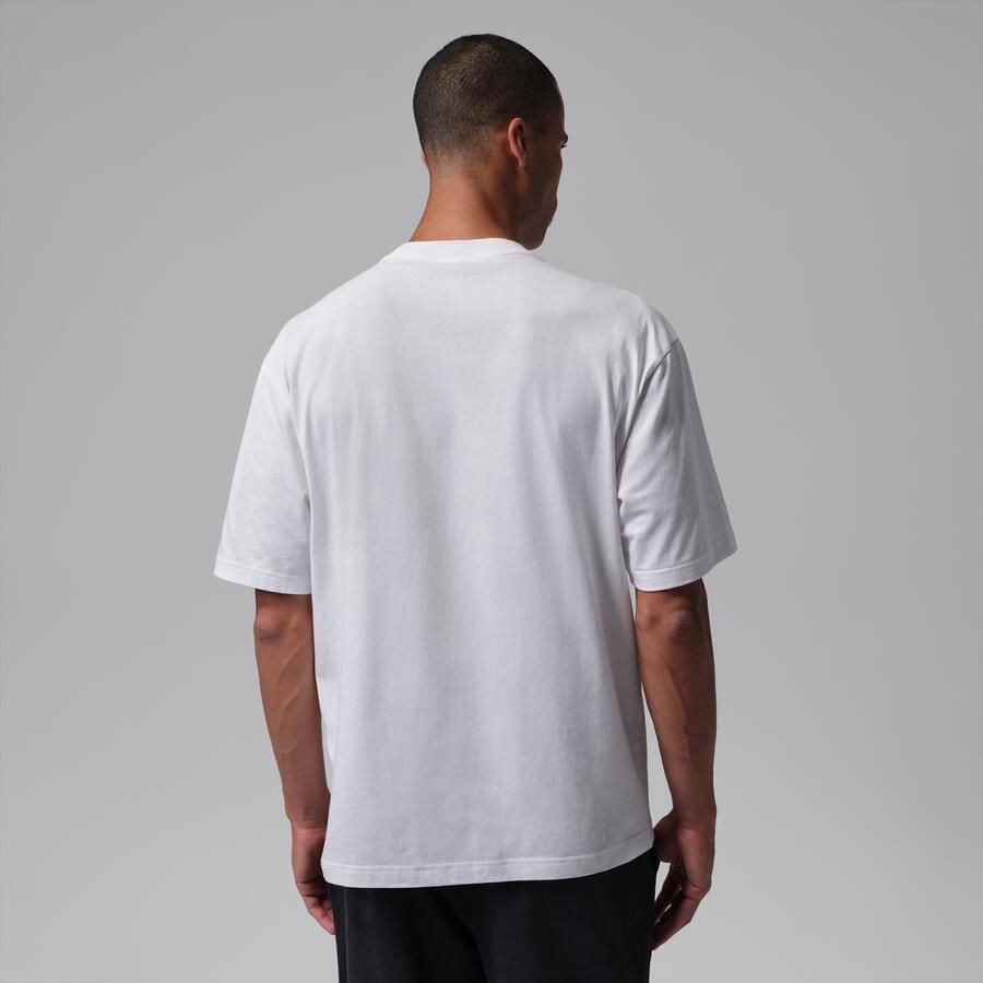 Jordan T-shirt met geborduurde Jumpman voor heren Wit