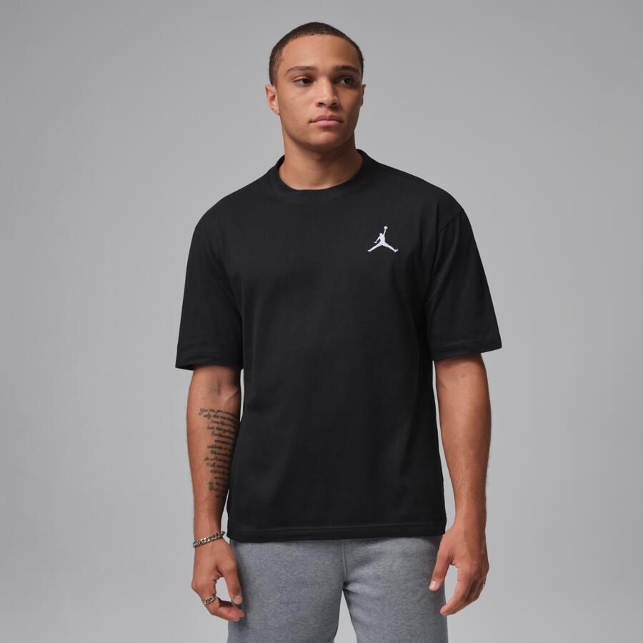 Jordan T-shirt met geborduurde Jumpman voor heren Zwart - Foto 4