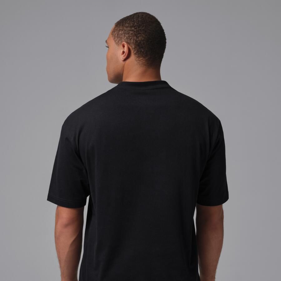 Jordan T-shirt met geborduurde Jumpman voor heren Zwart