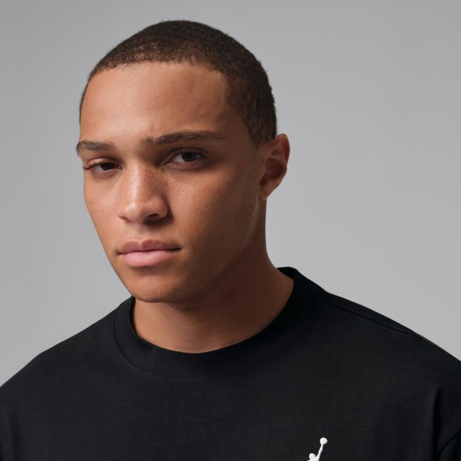 Jordan T-shirt met geborduurde Jumpman voor heren Zwart - Foto 2