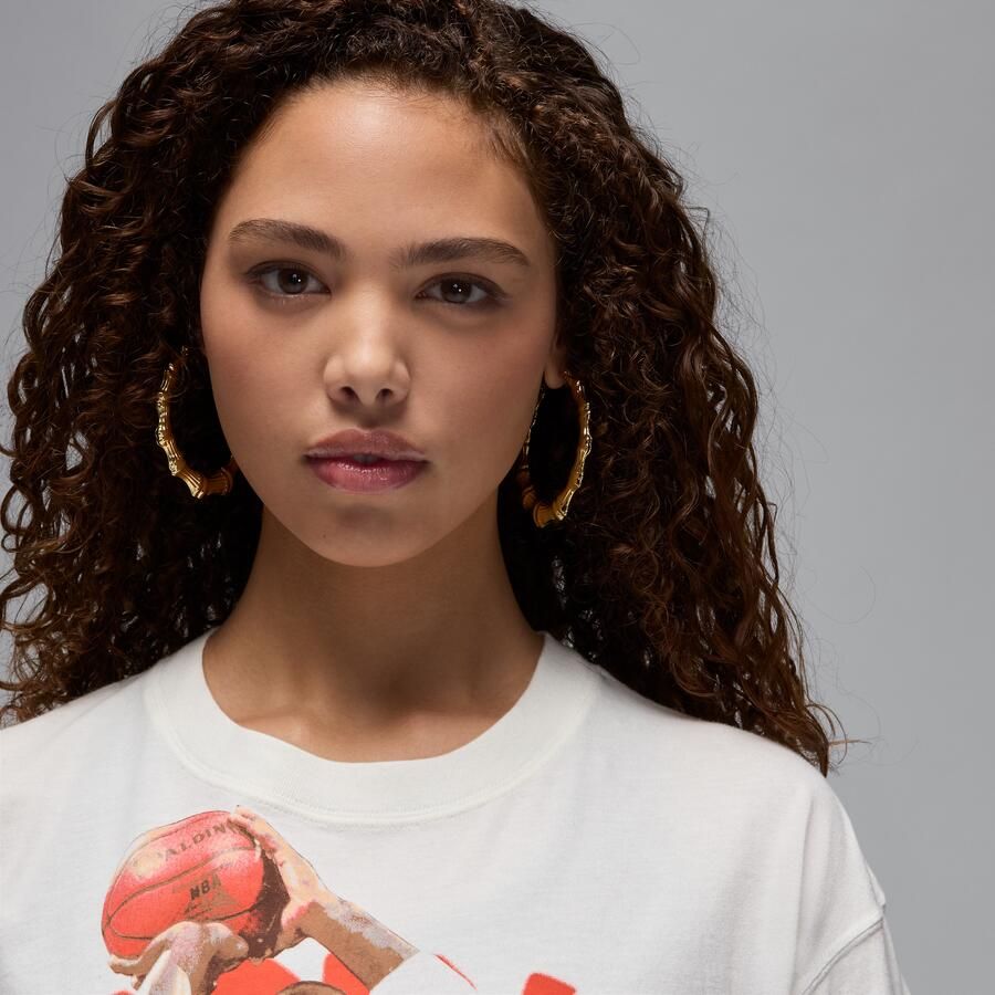 Jordan T-shirt met graphic voor dames Wit