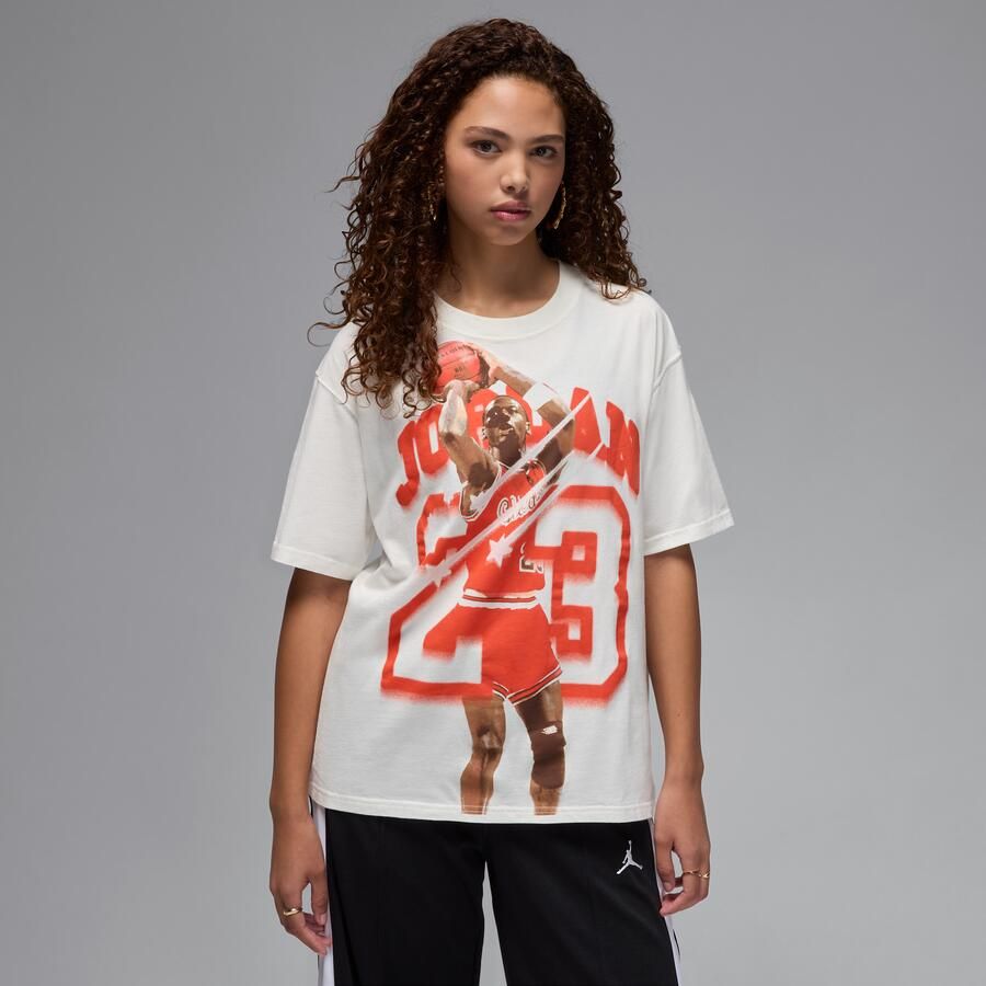 Jordan T-shirt met graphic voor dames Wit - Foto 3