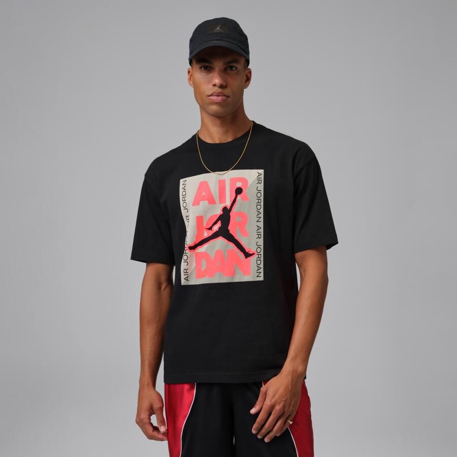Jordan T-shirt met graphic voor heren Zwart - Foto 4