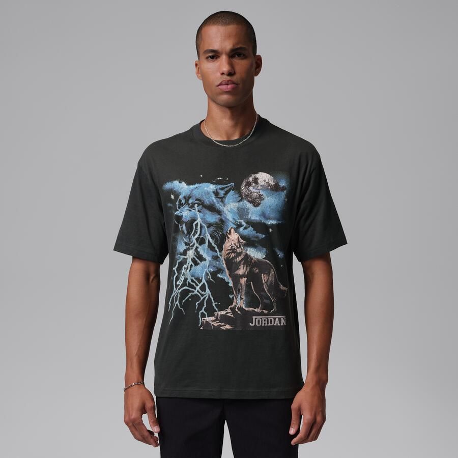 Jordan T-shirt met graphic voor heren Zwart - Foto 4