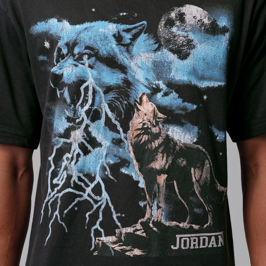 Jordan T-shirt met graphic voor heren Zwart - Foto 3