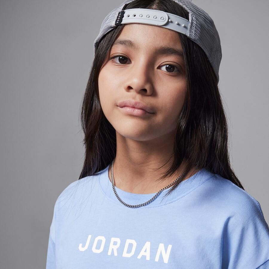 Jordan T-shirt met graphic voor kids Blauw - Foto 2