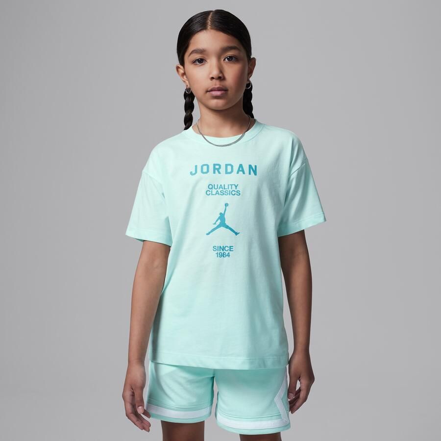 Jordan T-shirt met graphic voor kids Groen - Foto 4