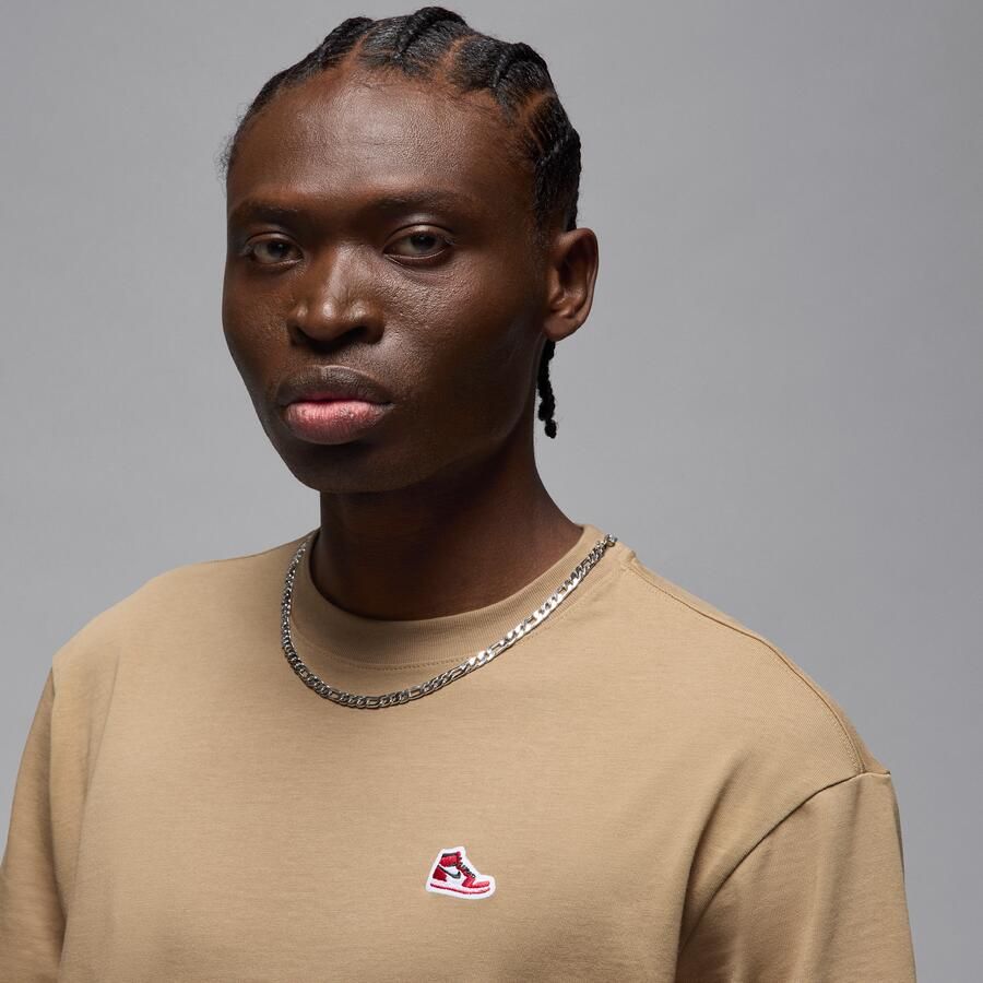 Jordan T-shirt met sneakerpatch voor heren Bruin - Foto 2