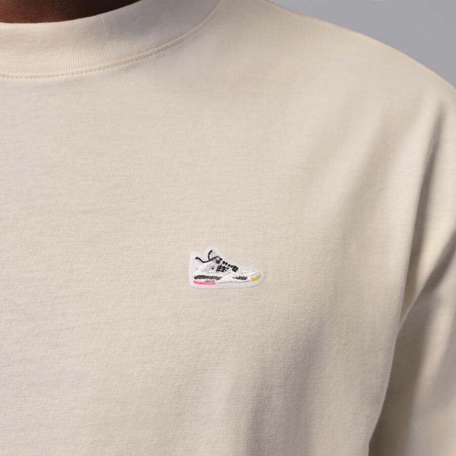 Jordan T-shirt met sneakerpatch voor heren Bruin - Foto 3