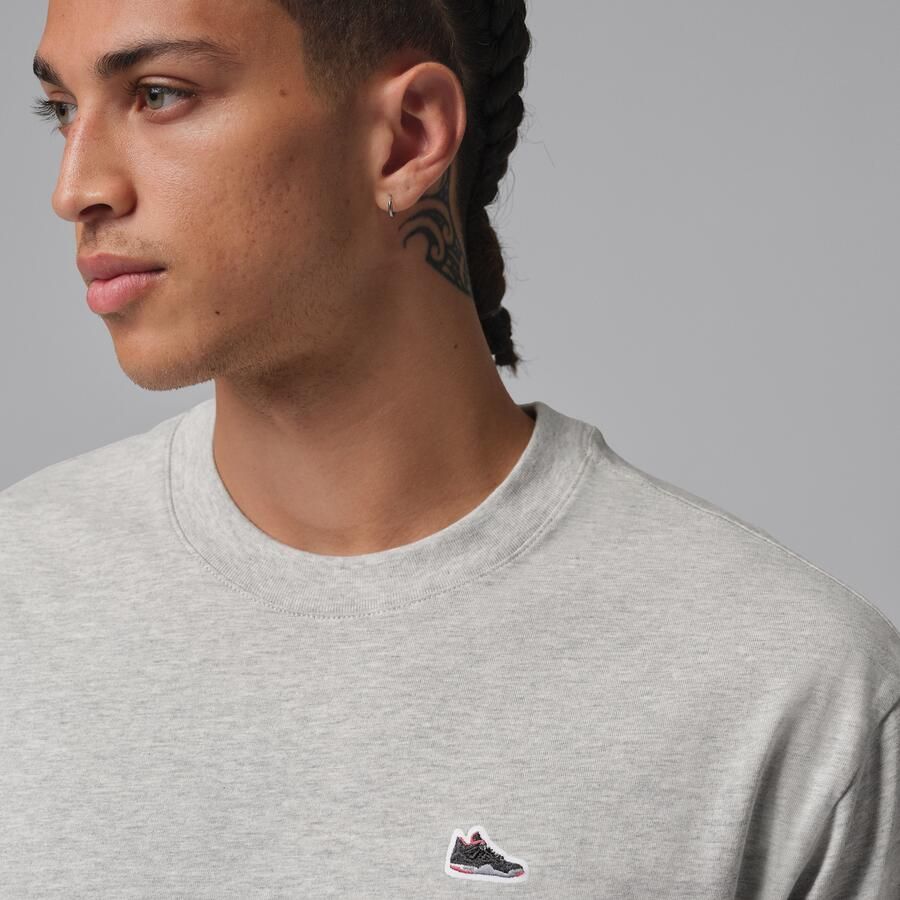 Jordan T-shirt met sneakerpatch voor heren Grijs - Foto 2