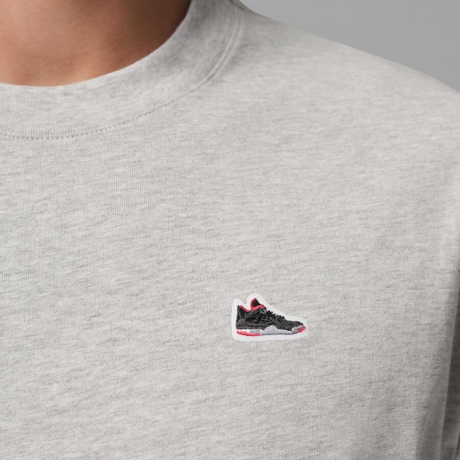 Jordan T-shirt met sneakerpatch voor heren Grijs - Foto 3