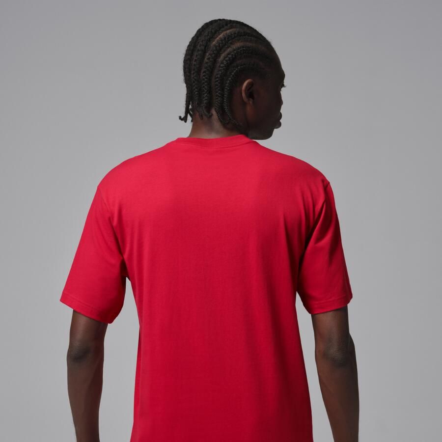 Jordan T-shirt met sneakerpatch voor heren Rood
