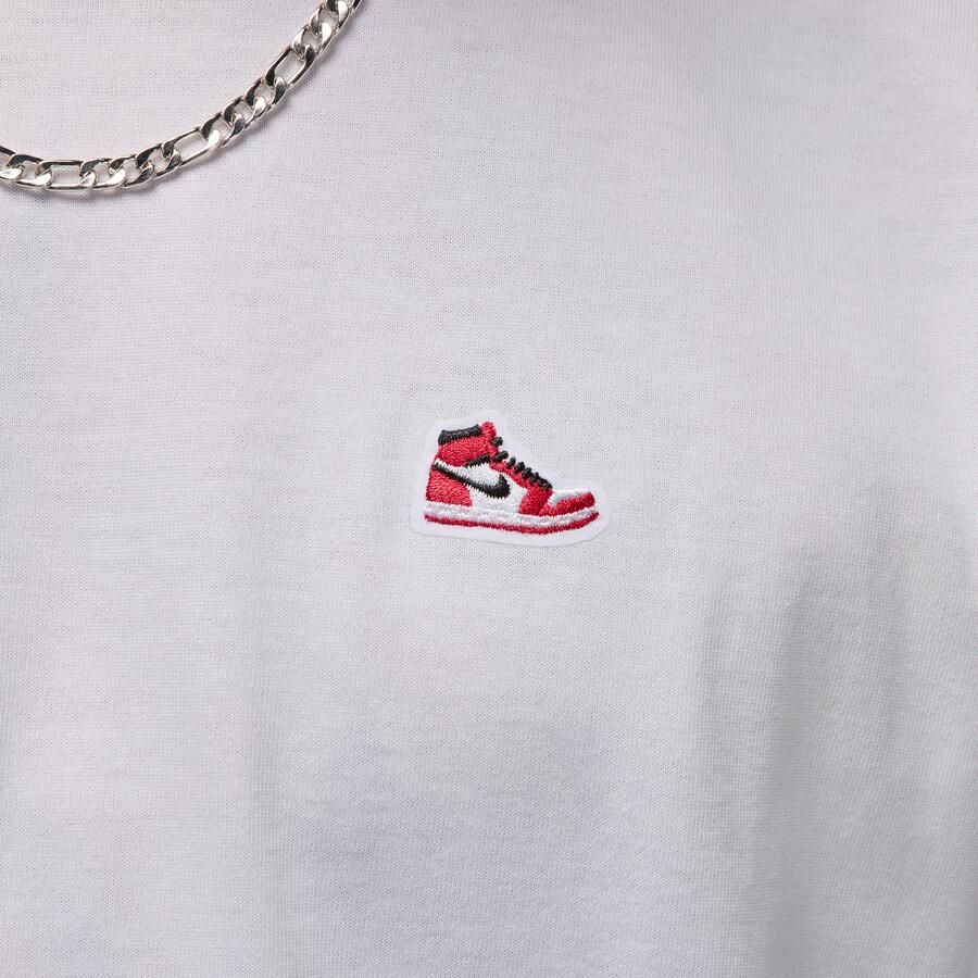 Jordan T-shirt met sneakerpatch voor heren Wit - Foto 2