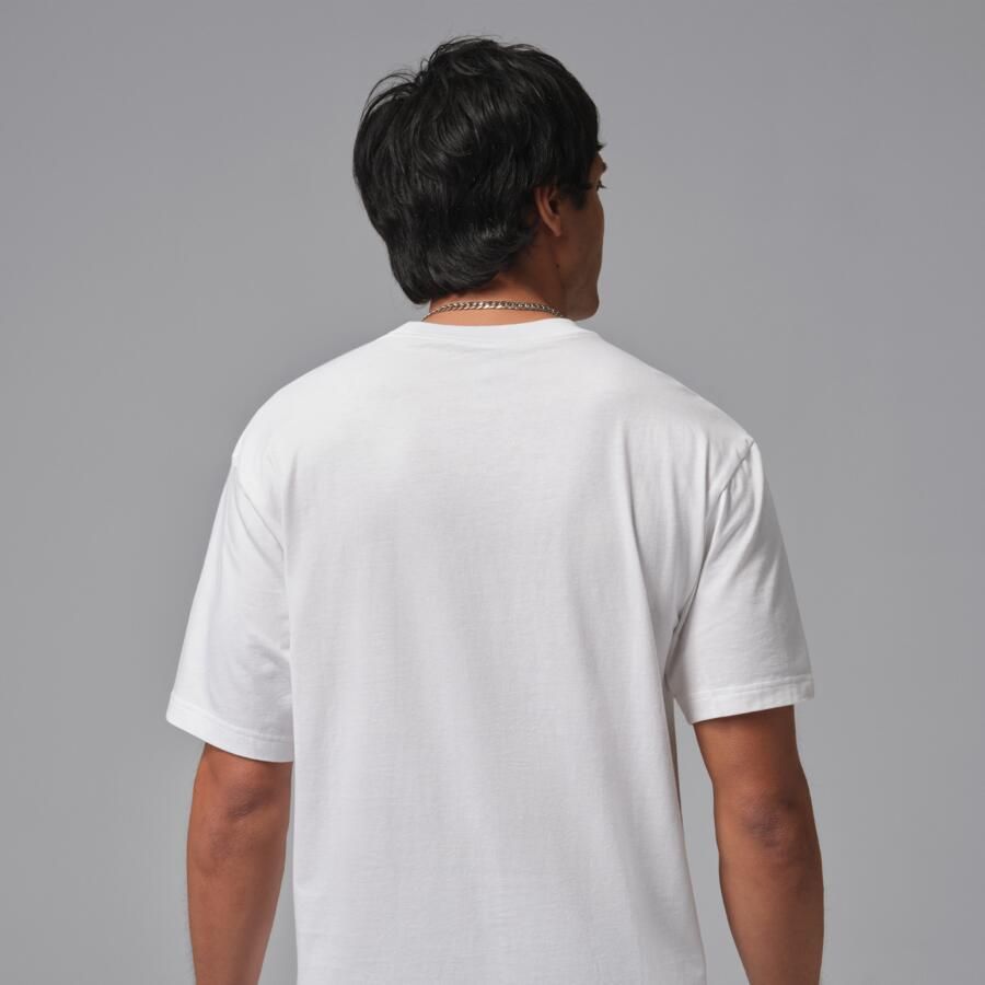Jordan T-shirt met sneakerpatch voor heren Wit