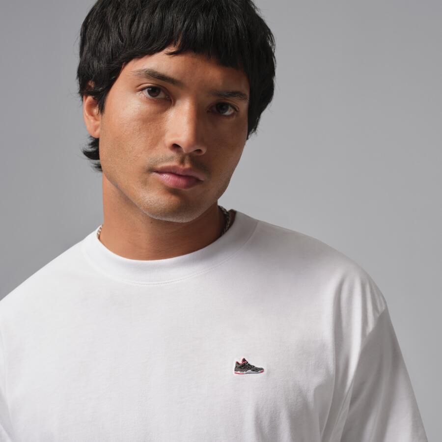 Jordan T-shirt met sneakerpatch voor heren Wit - Foto 2