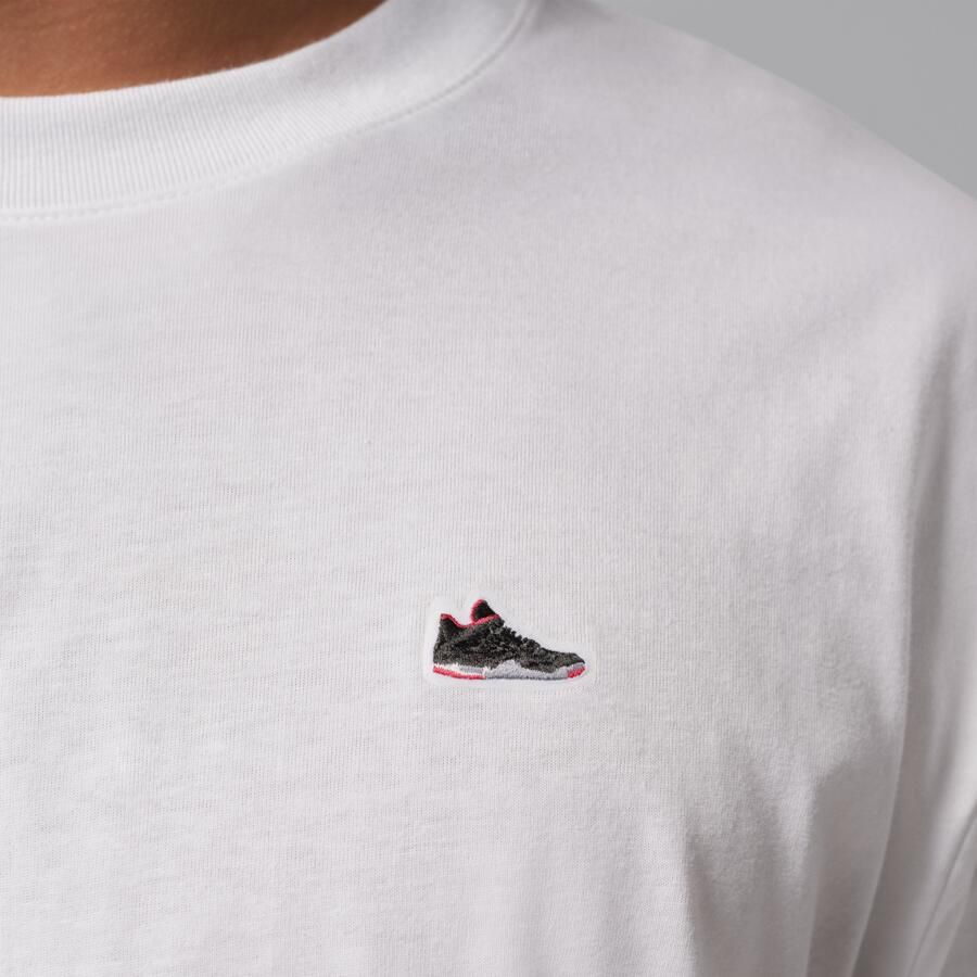 Jordan T-shirt met sneakerpatch voor heren Wit - Foto 3