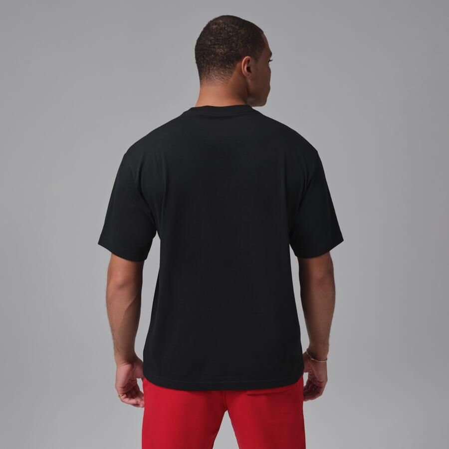 Jordan T-shirt met sneakerpatch voor heren Zwart