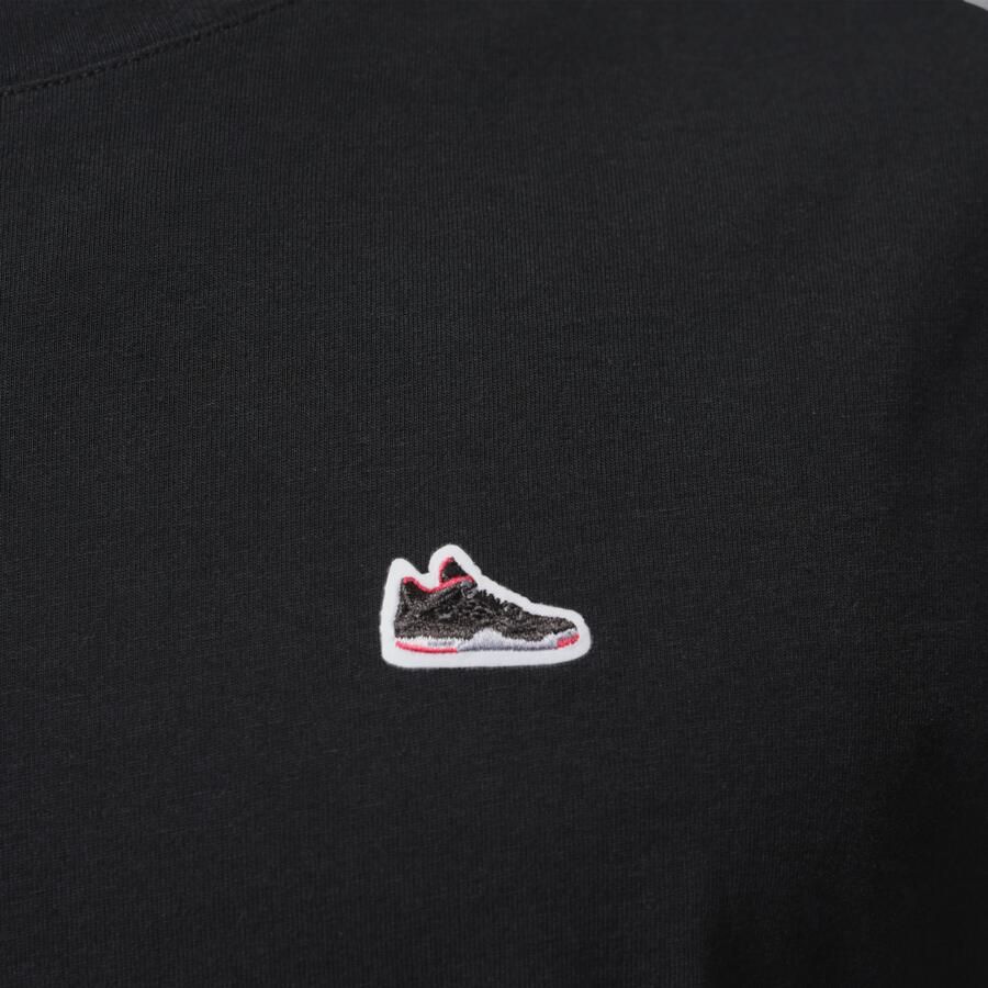 Jordan T-shirt met sneakerpatch voor heren Zwart - Foto 3