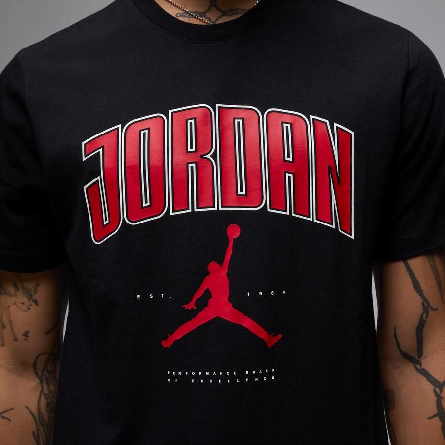 Jordan T-shirt voor heren Zwart - Foto 2
