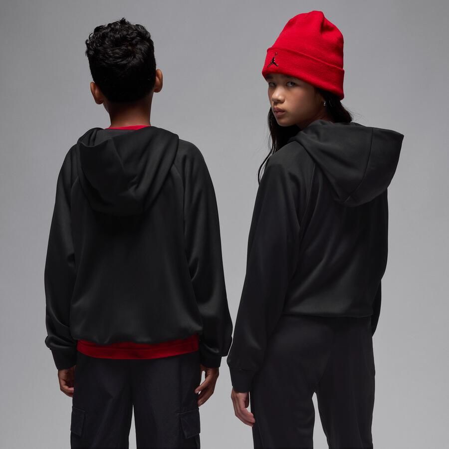 Jordan Therma-FIT Ease hoodie van fleece voor kids Zwart