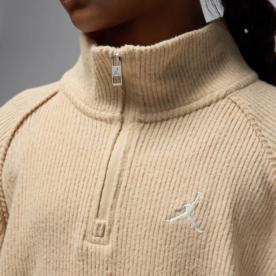 Jordan top met kwartrits en lange mouwen voor kids Bruin - Foto 3