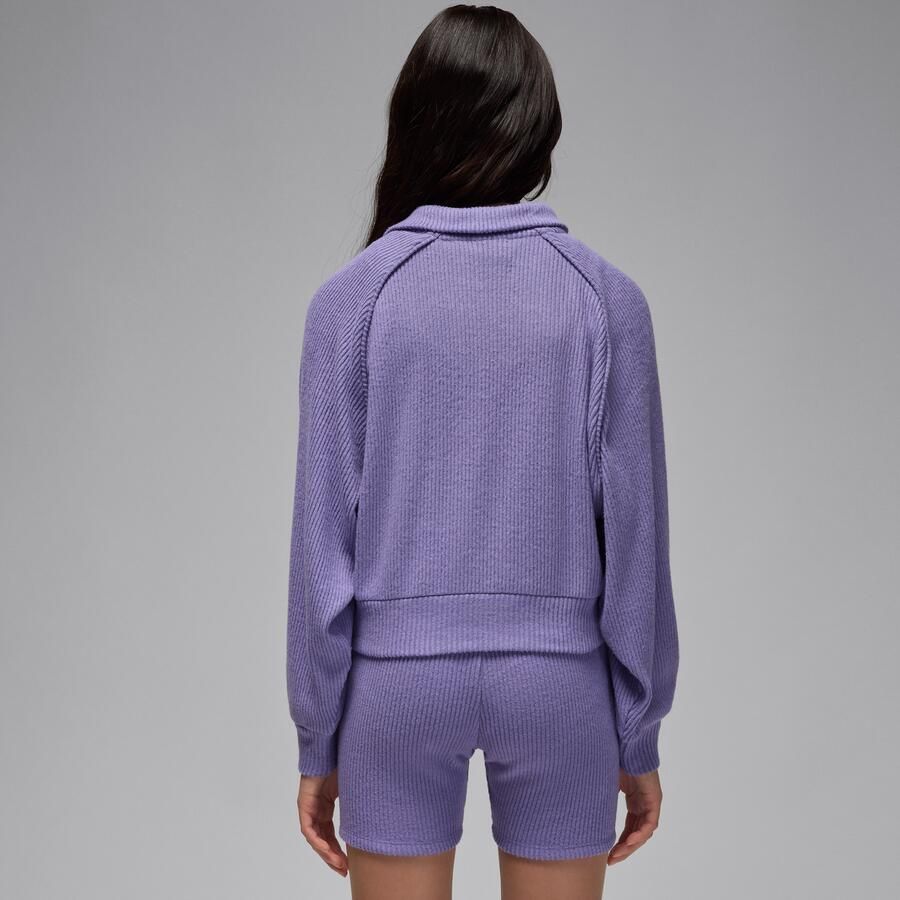 Jordan top met kwartrits en lange mouwen voor kids Paars