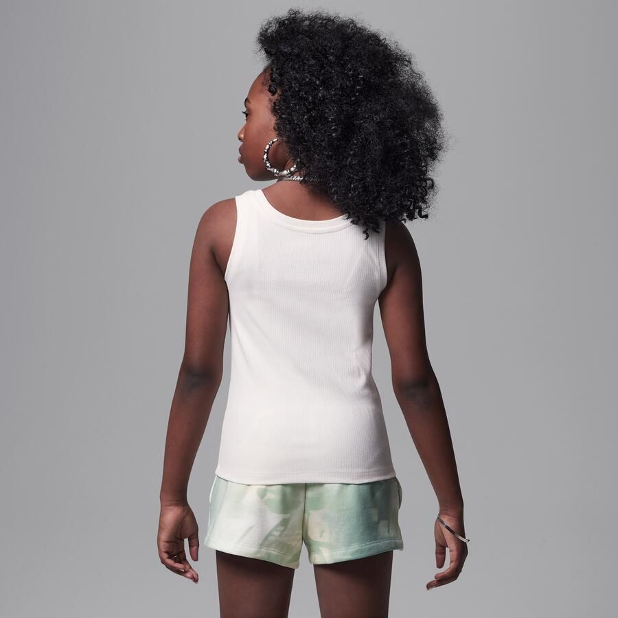 Jordan Training Camp tanktop met plooitjes voor kids Wit