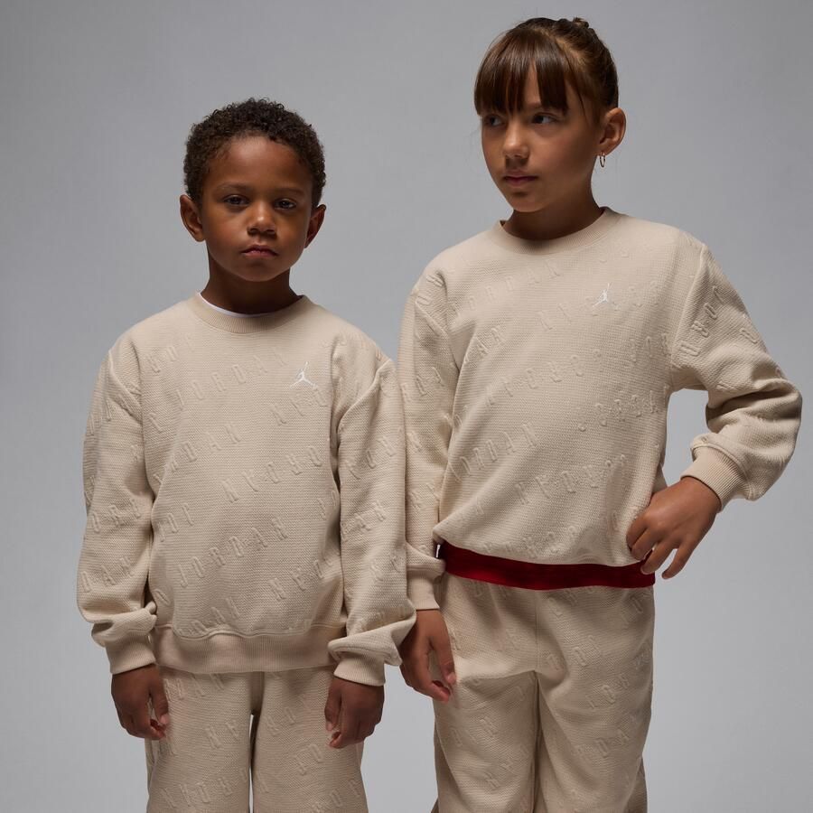 Jordan tweedelige knit set met ronde hals voor kleuters Bruin - Foto 2