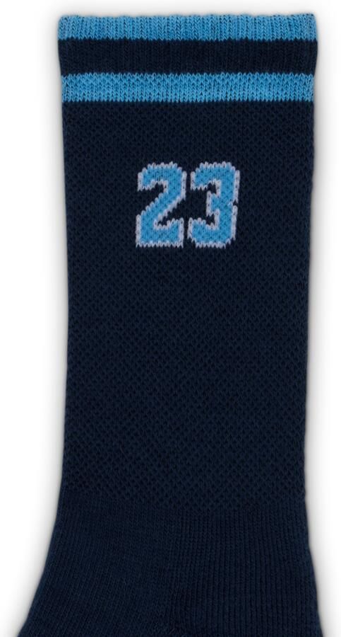 Jordan Varsity Jersey Crew sokken voor kids (3 paar) Blauw - Foto 3