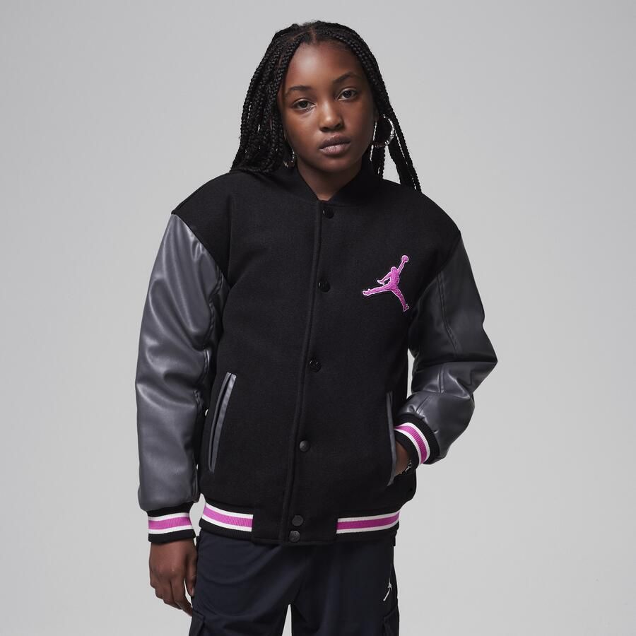 Jordan varsityjack voor kids Roze - Foto 4