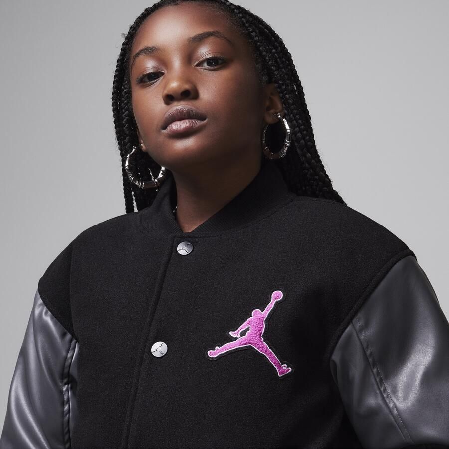 Jordan varsityjack voor kids Roze - Foto 2