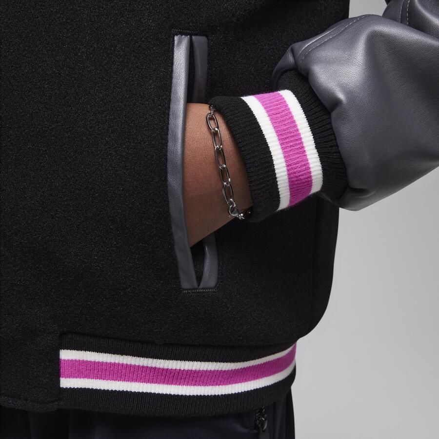 Jordan varsityjack voor kids Roze - Foto 3