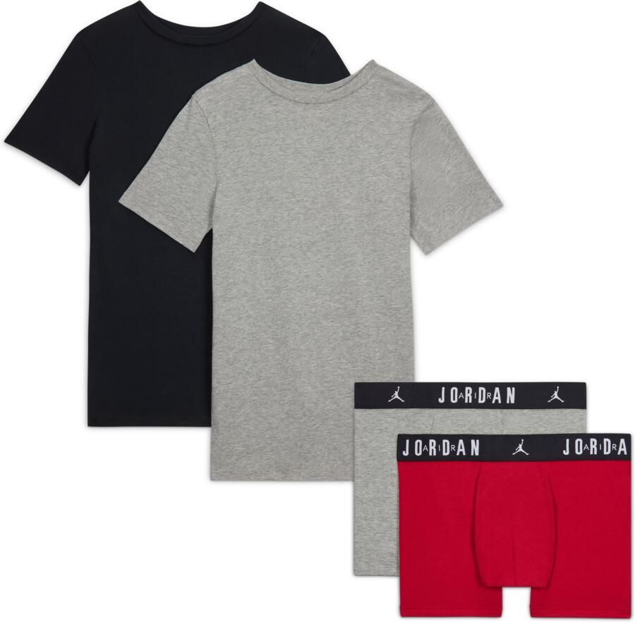 Jordan vierdelige basicsset voor kids Rood - Foto 4