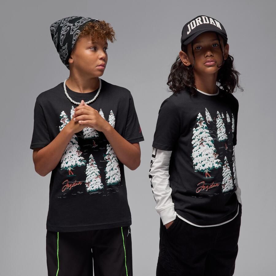 Jordan Winterland T-shirt voor kids Zwart - Foto 4