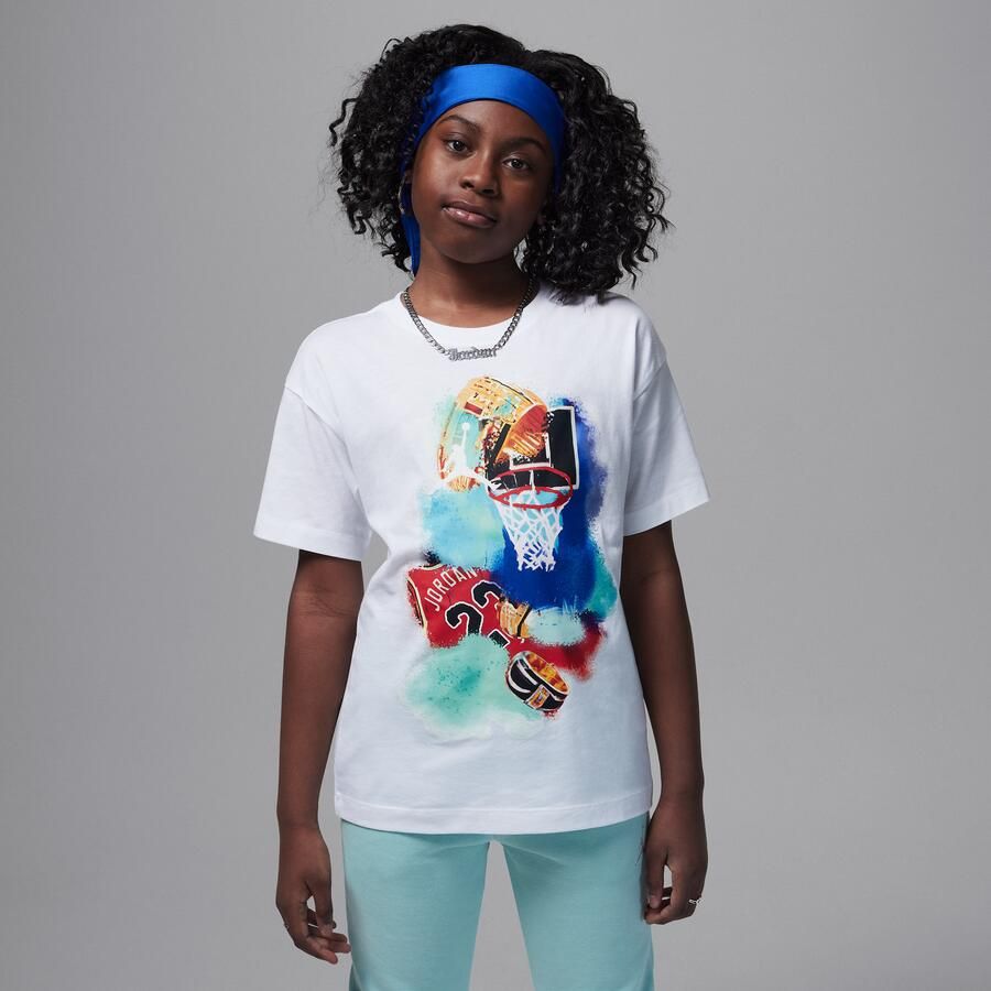 Jordan zwembadtop met Jumpman voor kids Wit - Foto 4