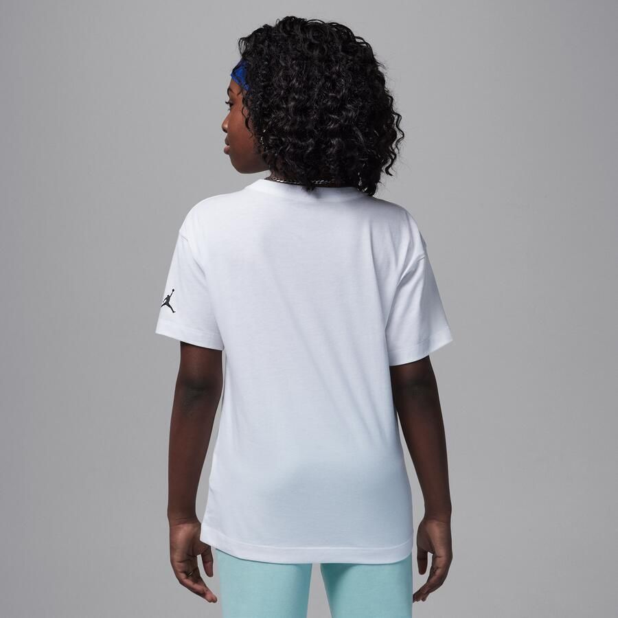 Jordan zwembadtop met Jumpman voor kids Wit