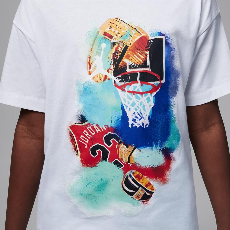 Jordan zwembadtop met Jumpman voor kids Wit - Foto 3