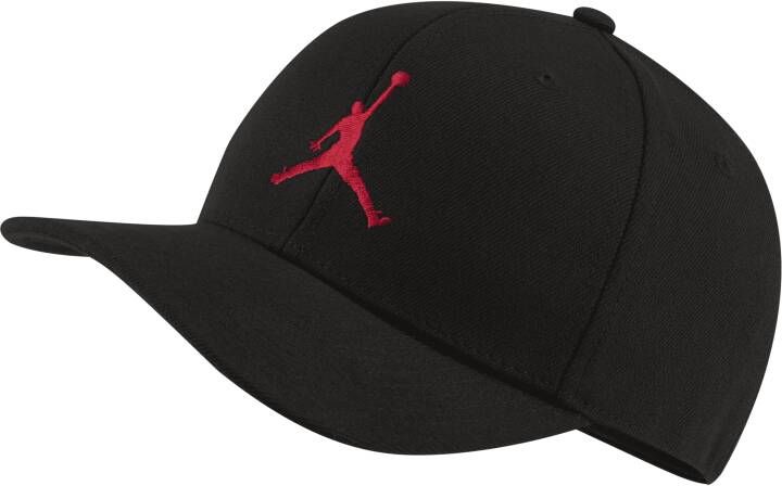 Jordan Jumpman Pet met platte klep en kliksluiting Zwart