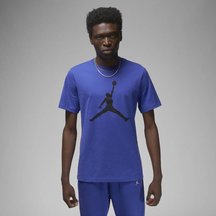 Jordan Jumpman Crew T-shirt Licht Concord Zwart Blue Heren