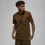 Jordan Jumpman Crew T-Shirt Licht Olijf Zwart Brown Dames - Thumbnail 1