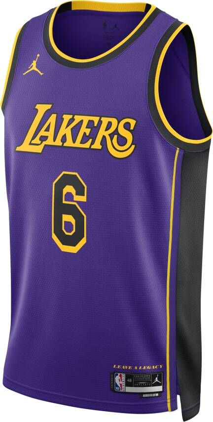 Jordan Los Angeles Lakers Statement Edition Swingman NBA-jersey met Dri-FIT Paars