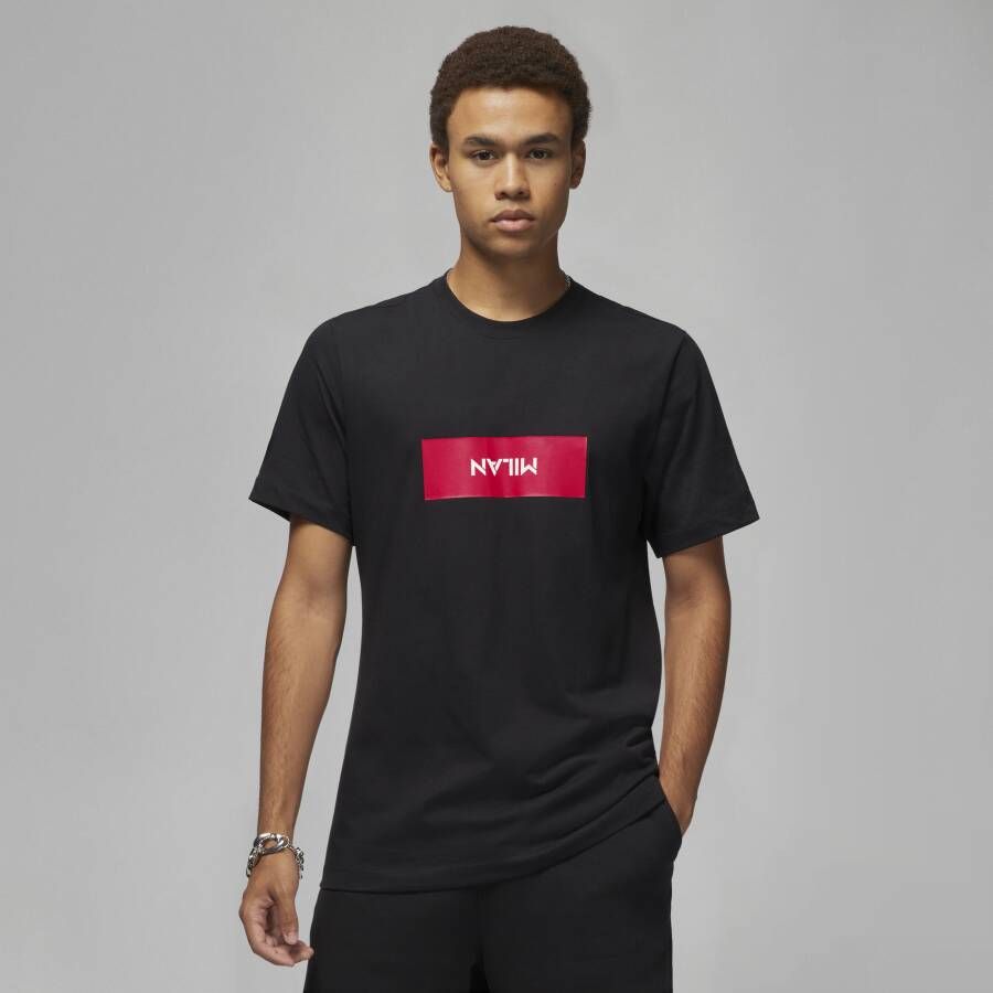 Jordan 'Milan' City Stencil T-shirt voor heren Zwart