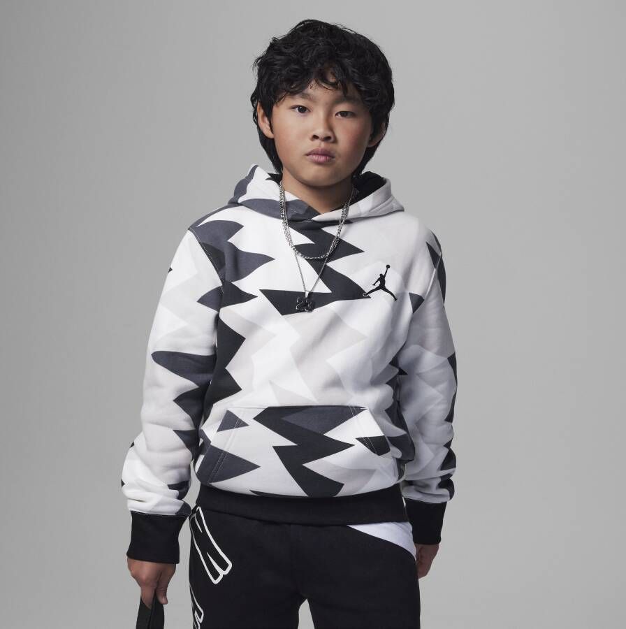 Jordan MJ Flight MVP Printed Pullover hoodie voor kids Wit
