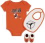 Jordan MVP Bodysuit Box Set Rompertjesset voor baby's (0-6 maanden) Oranje - Thumbnail 1