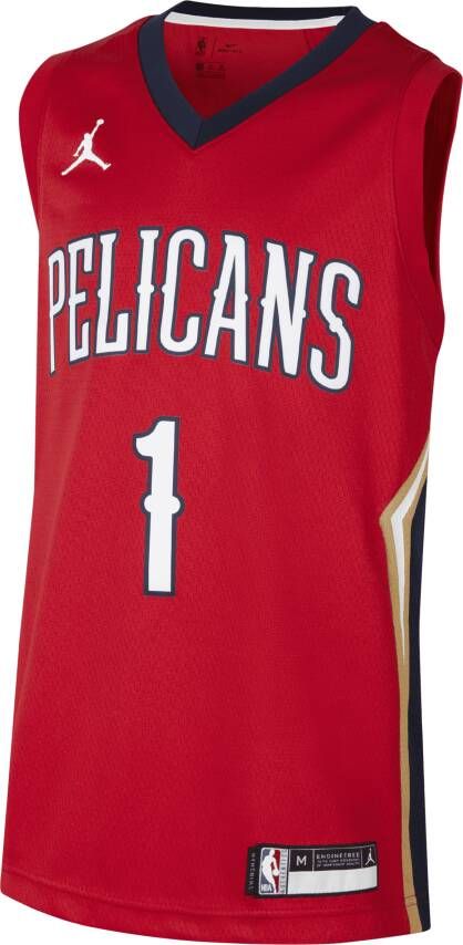 Jordan New Orleans Pelicans Statement Edition Swingman NBA-jersey voor kids Rood