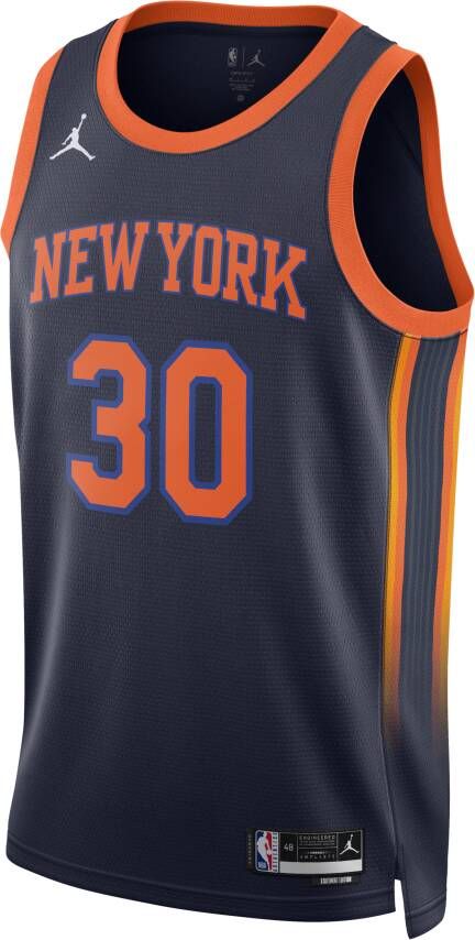 Jordan New York Knicks Statement Edition Swingman Dri-FIT NBA-jersey voor heren Blauw