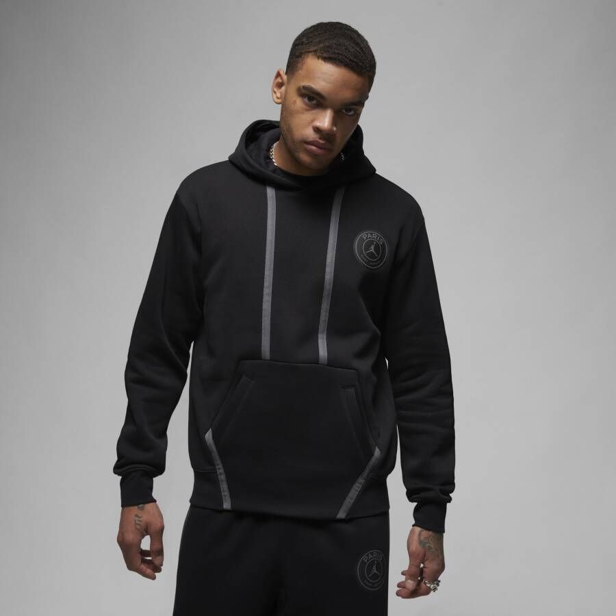 Nike Paris Saint-Germain Fleecehoodie voor heren Zwart