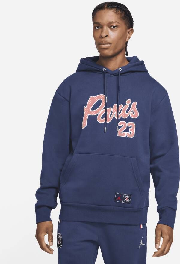 Nike Paris Saint-Germain Statement Fleecehoodie voor heren Blauw