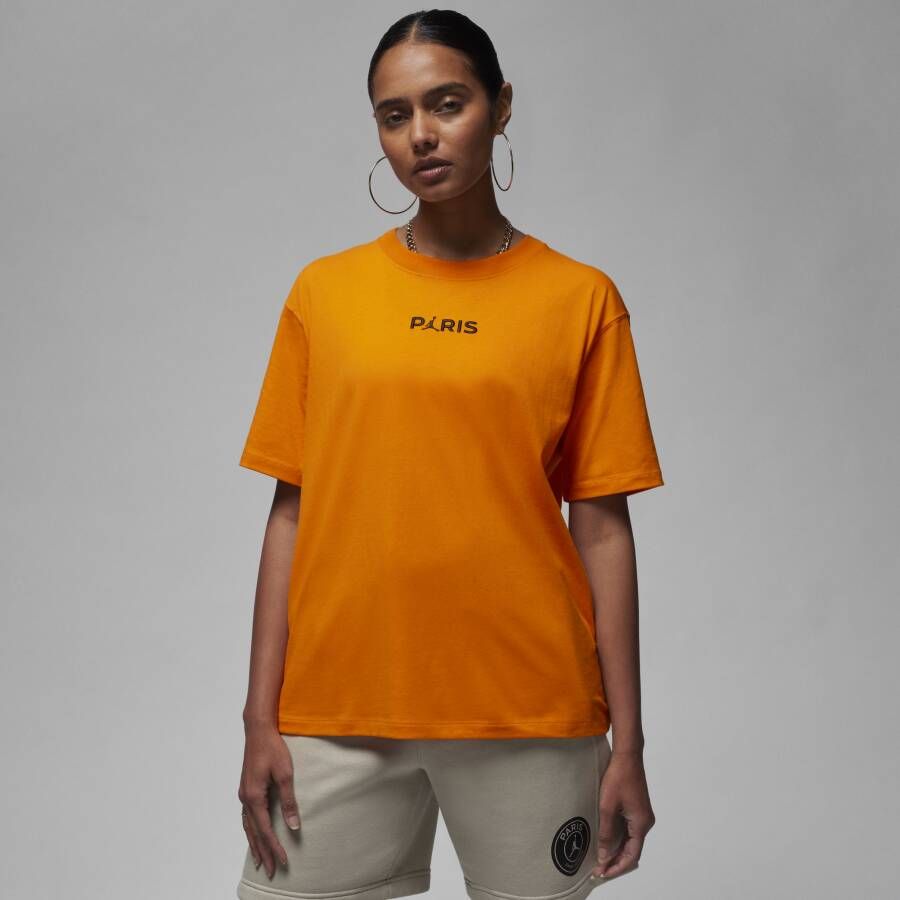 Nike Paris Saint-Germain T-shirt voor dames Oranje