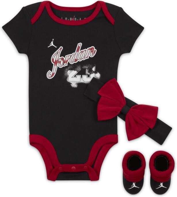 Jordan Sky Rookie 3-Piece Boxed Set driedelige babyset (3-6 maanden) Zwart